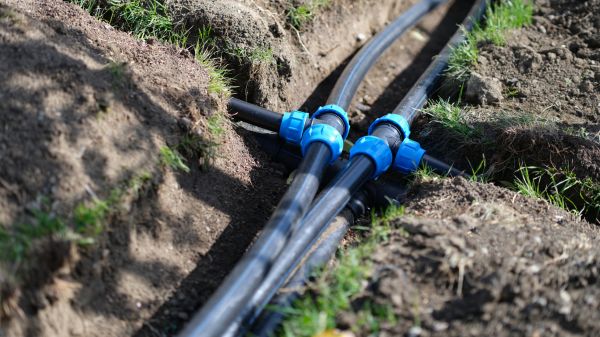Underground Water Line Installation in Sherman